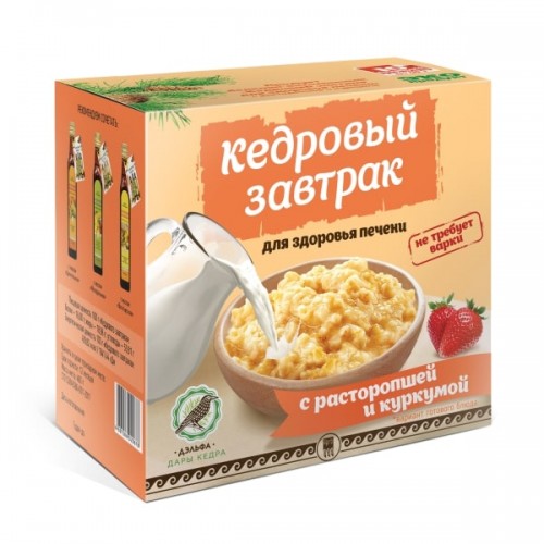 Завтрак кедровый для здоровья печени с расторопшей и куркумой  г. Архангельск  